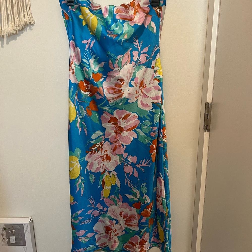 FAB’RIK Midi floral cowl back dress